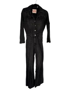 Levi's Black Women's Denim Coveralls Jumpsuit